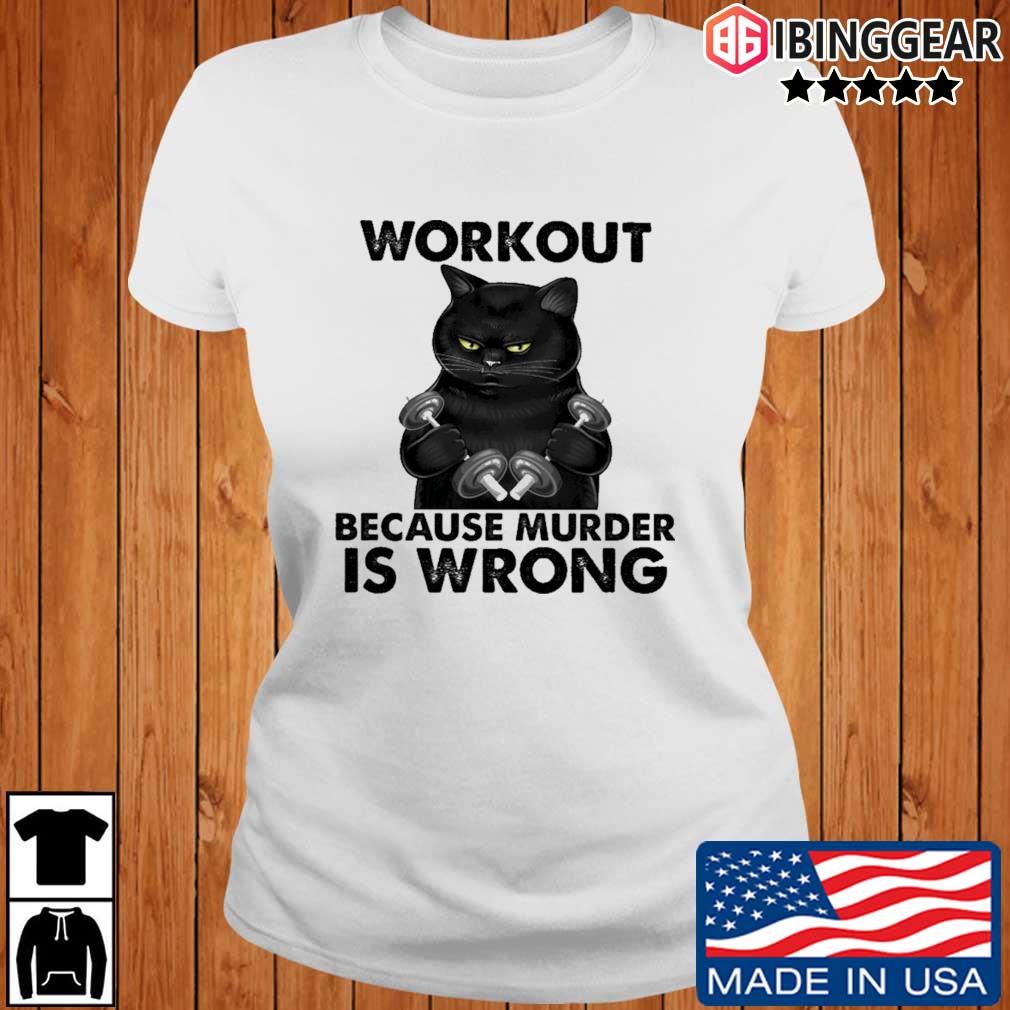 cat workout shirt