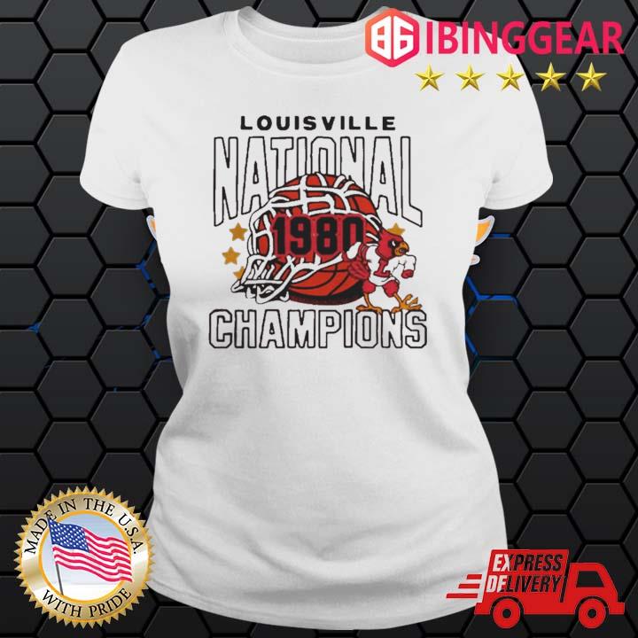 Louisville National 1980 Champions Basketball Shirt Ladies trang